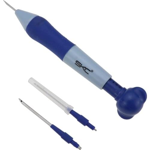 Russian Embroidery Duo Embroidery Needle Poke and Poke Flower Needle Threader + 3 Needles SKC Poke and Flower Needle