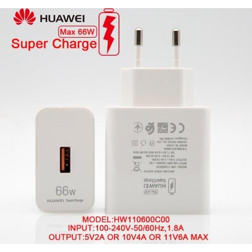 Original HUAWEI 66W Quick USB Wall Charger Travel Supercharge Overcharge 6A Type C Cable,for mate40 30 p40 pro nova8 se P30 P40