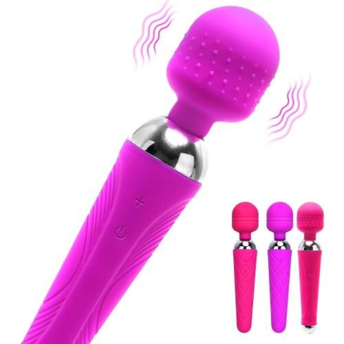 VATINE Massager Clitoris Stimulator Female Masturbator Powerful Magic Wand Vibrating Dildo Sex Toys for Woman AV Vibrator