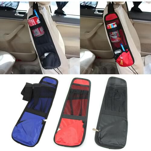 Car Seat side Tidy Organizer Hanger Auto Travel Storage Bag Multi-Pocket Holder Pouch three colors