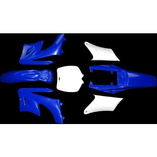 XLJOY Blue & White Plastic Fender Fairing Boday Kits For Chinese 2 Stroke 47cc 49cc Apollo Orion Mini Dirt Motor Bike