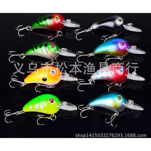 160pcs/lot 2.4" 6CM classic hard plastic lures Fishing Bait lures 0.19OZ 5.5g rock bionic bait dw-1268