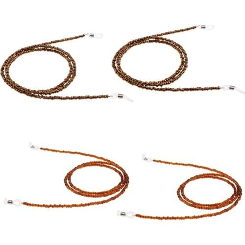 2 Pieces Beaded Eyeglass Chain Sunglasses Holder Lanyard Necklace - 63cm/ 24 inches Long - Glass material