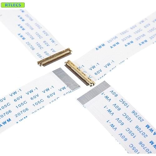 2pcs I-PEX 20453-030 Flexible Flat Ribbon Cable FFC FPC 30 Pin 0.5mm pitch 10'' 14.1''15.6'' 17'' EDP Panel Same Contact Sides