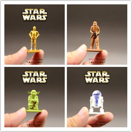 24Pieces 4cm Genuine Disney star wars c3-po ornament model collection ornaments DIY decoration