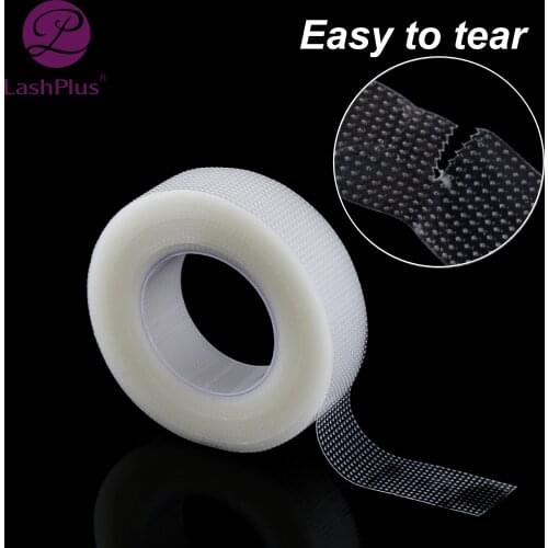 5Pcs Transparent Medical PE False Eyelash Extension Tape Anti-allergy Easy Tear Eye Tapes for Grafting Fake Lash Eyeliner Tapes