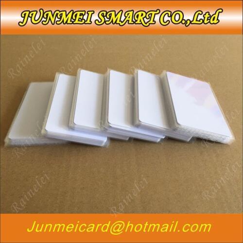Free shopping 50pcs/100PCS 13.56 Mhz Block 0 Sector Rewritable RFID IC S50 UID Changeable Card Tag white blank card ISO14443A