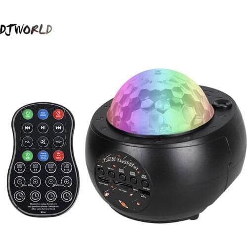 DJWORLD Wireless Remote Control Bluetooth Audio Pattern LED Star Light Stellar Moon Room Romantic Decor Holiday Wedding Party
