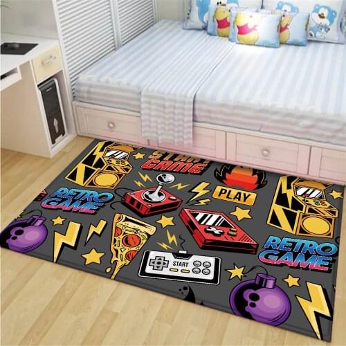 Gamer Controller 3D printing Carpet Child Room Decor Large Carpets for living room Bedroom Area Rug Indoor Outdoor Kids Play Mat