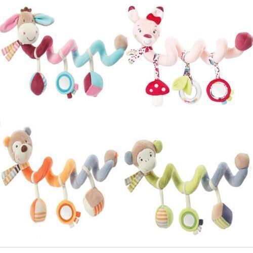 Infant Star Moon Clouds Rattle Toys Activity Stroller Hanging Bed Newborn Educational Dolls for 0-12 Months Baby