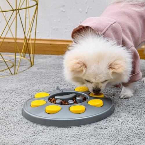 Slow Food Feeding Bowl Pet Cat Dog Anti Choking Bowl Hiding Treasure Training Plastic Anti-skating Anti Choking Pet Feeder Supp