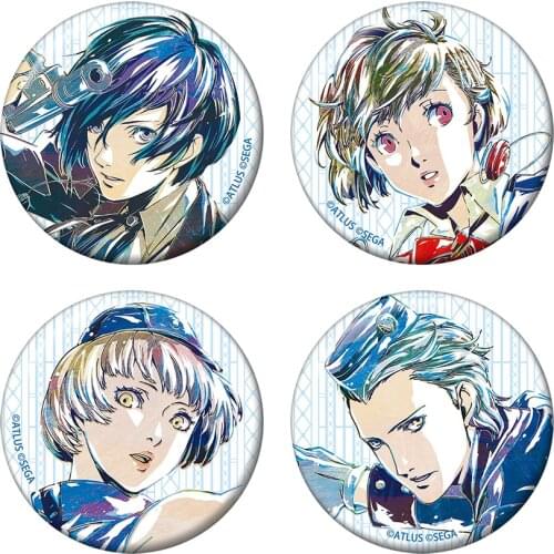 Persona 3 Game Badge P3 Shin Megami Tensei Yuuki Makoto Takeba Yukari Metal Badge Brooch Pin