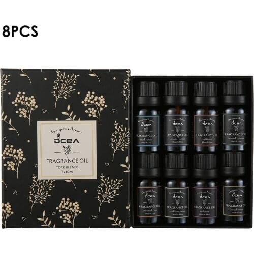 Pcs Kits Pure Natural Essential Oils Gift Set Eucalyptus Lavender Mint Lemon Bergamot Tea Tree Purify Air Diffuser Aroma clean