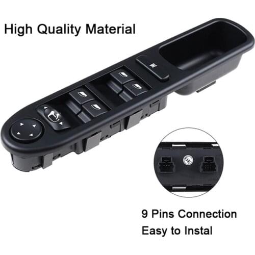 Window Lifting Controller Replacement Window Control Switch Car Accessories Window Lifter Power Switch for Peugeot 307