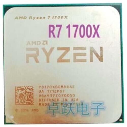 AMD Ryzen 7 1700X R7 1700X 3.4 GHz Eight-Core CPU Processor YD170XBCM88AE Socket AM4