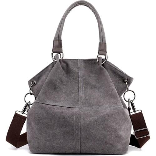 Shoulder bag woman 2019 new casual all-match lady canvas bag large capacity simple fashion messenger handbag purse hand bags