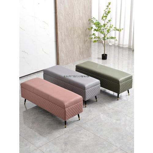 Light Luxury Storage Stool Rectangular Sofa Stool Nordic Shoes Stool Door Bench Shoes Stool Shoe Cabinet Household Storage Stool