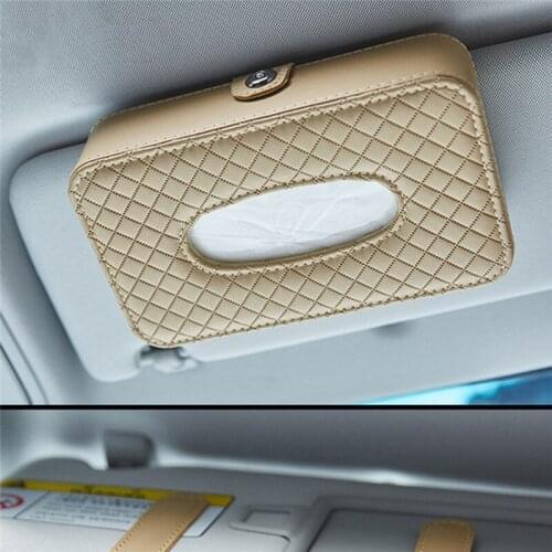 1 Pcs Car Tissue Box Towel Sets Car Sun Visor Tissue Box Holder Auto Interior Storage Decoration For BMW Car Accessories