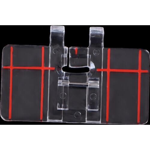 1pc Simple Mini Clear Plastic Parallel Stitch Foot Presser for Multifunction Domestic Sewing Machine Parallel Stitch Sewing Tool