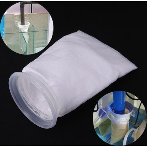 1Pc 150/200 Micron Aquarium Fish Tank Filter Sump Felt Sock Mesh Net Bag Filtration W215