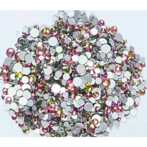 1440pcs/Pack Mix Sizes SS3-SS30 40Colors FlatBack Non Hotfix 3D Crystal AB Nail Art Rhinestones Decorations glitter Gems
