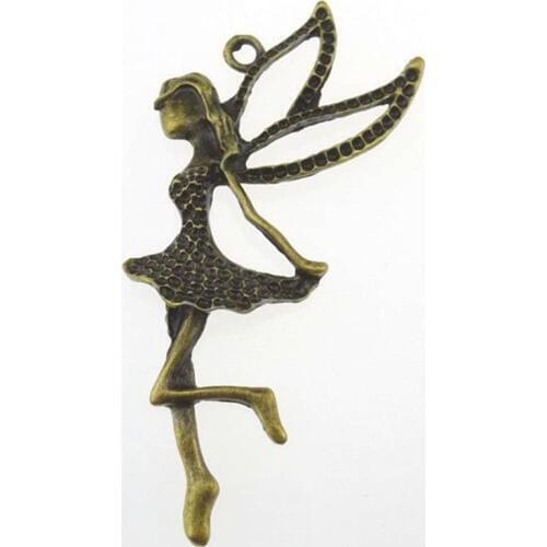 2pcs Antique Bronze Dance Girl Charms Pendants Accessories For DIY Necklace Bracelet Alloy Jewelry Making 13256