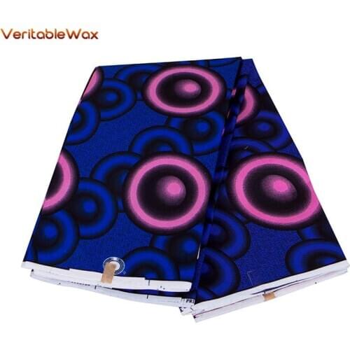 2020 Ankara African Wax Print Fabric Real Wax tissus VeritableWax High Quality 6 yards/lot African Fabric for Party Dress FP6360