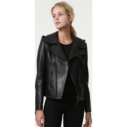 Free shipping,Brand OL style Genuine leather casual short jacket.plus size soft sheepskin slim coat,sales.lady business cloth