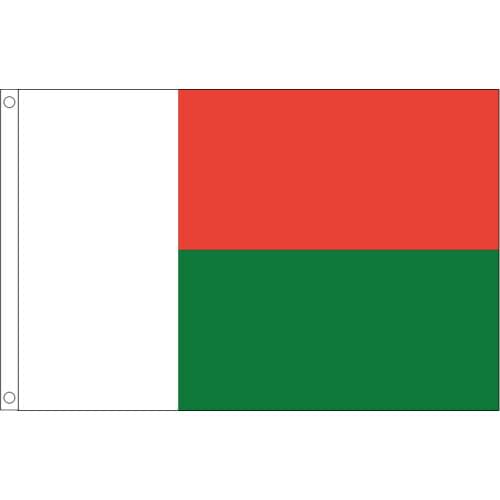 Free shipping xvggdg Madagascar flag Banner 90*150cm Hanging Madagascar National flag