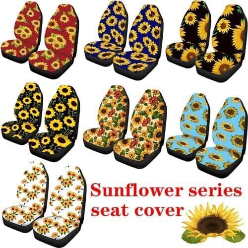 AIMAAO Car seat cover auto parts car front suitable for most s, SUV s, sunflower series