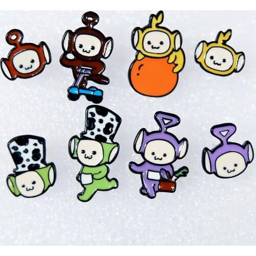 Baby Smile Fashion Anime Cartoon Earring Animal Stud Earrings Women Girls Kids Jewelry New Gift
