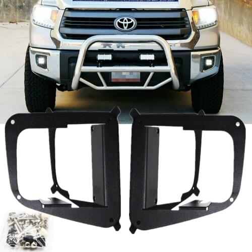For 2014-2017 Toyota Tundra LED Fog Light Front Bumper Mounting Bracket Kit