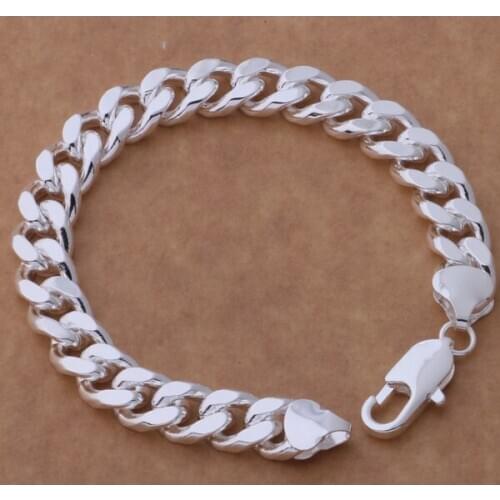 GY-AH238 Wholesale 925 Free Shipping Silver Bracelet 925 Sterling Silver Fashion Jewelry Smooth Shrimp Buckle Bracelets