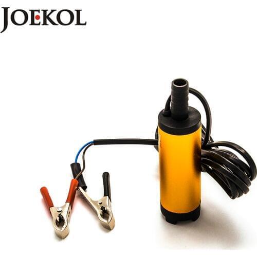 Free shipping Mini 12V/24V Electric fuel transfer pump,Aluminium alloy diesel oil pump,water suction Built in Filter screen