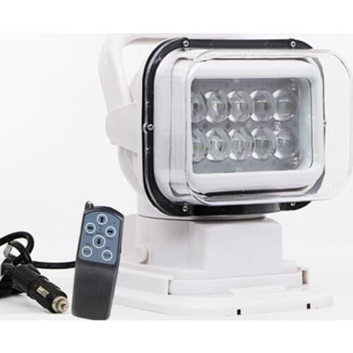 Remote Control Spotlight, 12v 360 Rotate Remote Control Led Search Lights Work Light, Magnetic Spotlight for Truck SUV UTV Boat