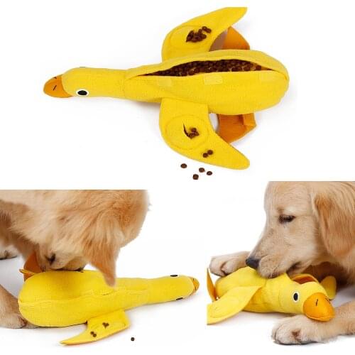 Pet Dog Snuffle Toy Feeding Dog Toys Stress Release Training Puppy IQ Toys Food Dispenser Duck Dogs Cats Playing Training