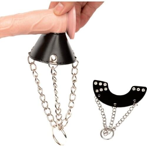 Penis Ring Cock Parachute Ball Stretcher Scrotum Bondage Stretch Delay Ejaculation Exercise Adult Products for Men Sex Cock Ring