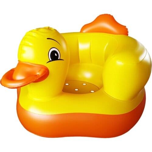Baby Seats Sofa Feeding Chair Children Chairs Puff Seat Bedding Infant Nest Yellow Duck Inflatable Armchair for Kids Cushion Sit