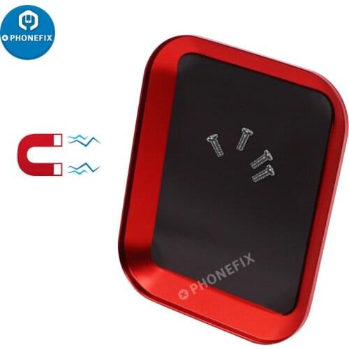 Screw Tray Aluminium Alloy Magnetic Pad Screw Mat Plate Storage Box for Rc Model Crawler Car Boat Drone Disk Model Crawler Tool