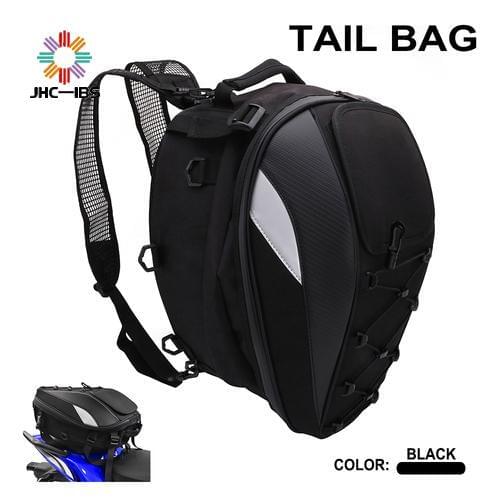 Motorcycle Waterproof Tail Bag And Mounting kit Carbon Multi-functional Durable Rear Rider Backpack For KTM YAMAHA HONDA SUZUKI