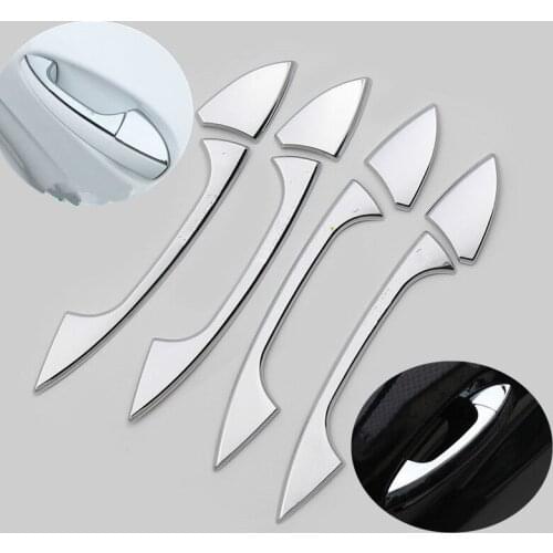 FUNDUOO For Mercedes Benz E350 2010 2011 2012 2013 2014 2015 Stainless Steel Car Door Handle Cover Trim Overlays Stickers
