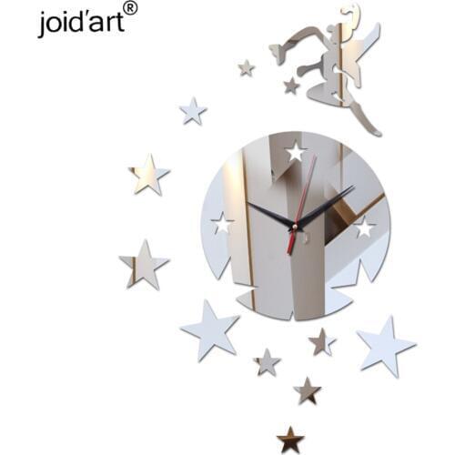 New 2019 Top Fashion Modern Design Luxury Acrylic Mirror Wall Art Clock 3d Love Watch Home Decor Diy Large Clocks