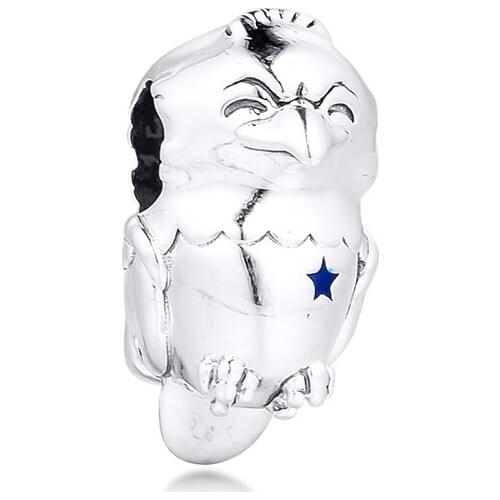 Fits For 925 Silver Bracelets American Bald Eagle Charm DIY Beads For Jewelry Making Summer Ocean Sterling Silver Charms