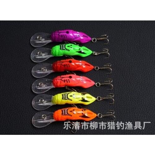 6 Pieces Minnow Big Tongue Bait 8.2g 8.5cm 2 Treble Hook Dogs Bass killer Wobbler Swim Lure Isca Swimbait Fishing Tackle