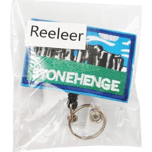 Travel Souvenir Badge Reels Retractable, with Alligator Clip, 24 inches Thick Pull Cord