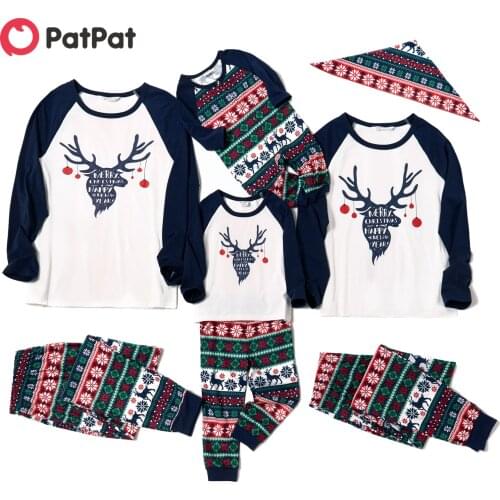 PatPat Family Look Multi-color Party Pajama Sets Animal full print Matching Pajamas