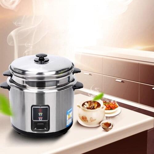 Stainless Steel Rice Cooker Old-Fashioned Household Thickened External Steel Steamer For Steaming And Boiling For Anti-Scalding