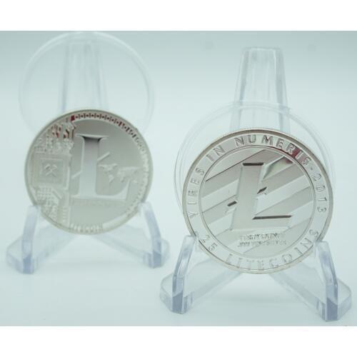 50pcs/lot Litcoin Silver Souvenir Coin American COPY Coins Collectible Non Currency Coins Free shipping