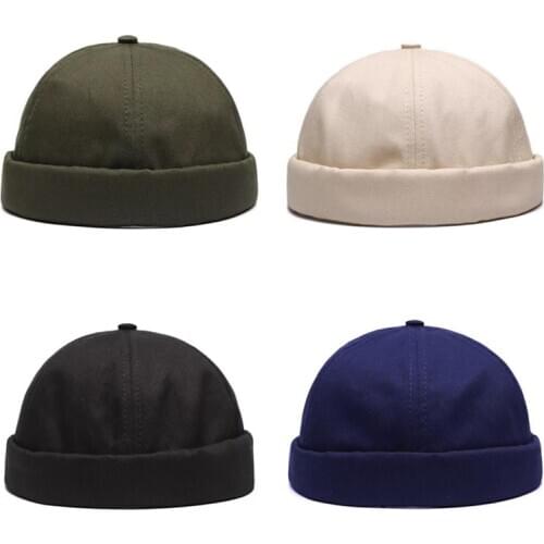 Fashion Dome Hat Men Hip Hop Street Trend Solid Color Watermelon Hat Unisex Spring And Autumn