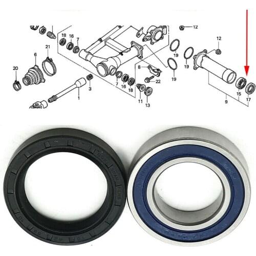 Left Rear Axle Wheel Bearing Seal Hub For Honda Foreman 400 450 500 Rancher TRX